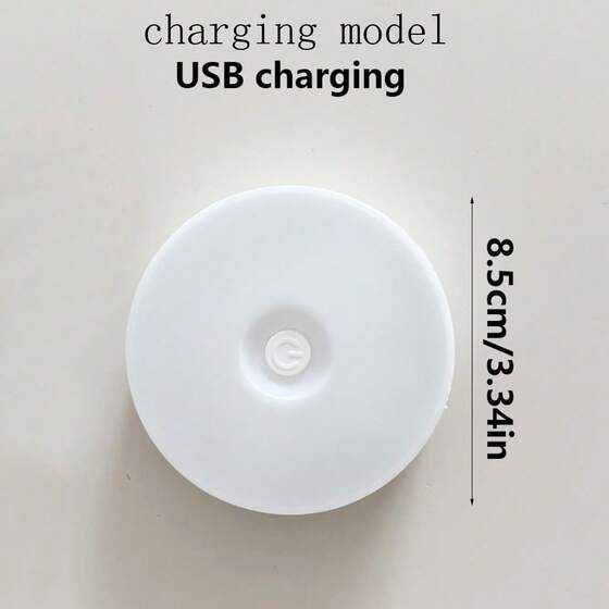 2 pcs Mini Night Light, Portable LED Night Light With 3 Adjustable Color Tones, Wall Lamp, Nursery/Hallway/Bedroom/Bathroom