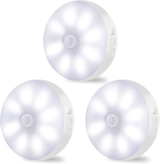 2 pcs Mini Night Light, Portable LED Night Light With 3 Adjustable Color Tones, Wall Lamp, Nursery/Hallway/Bedroom/Bathroom