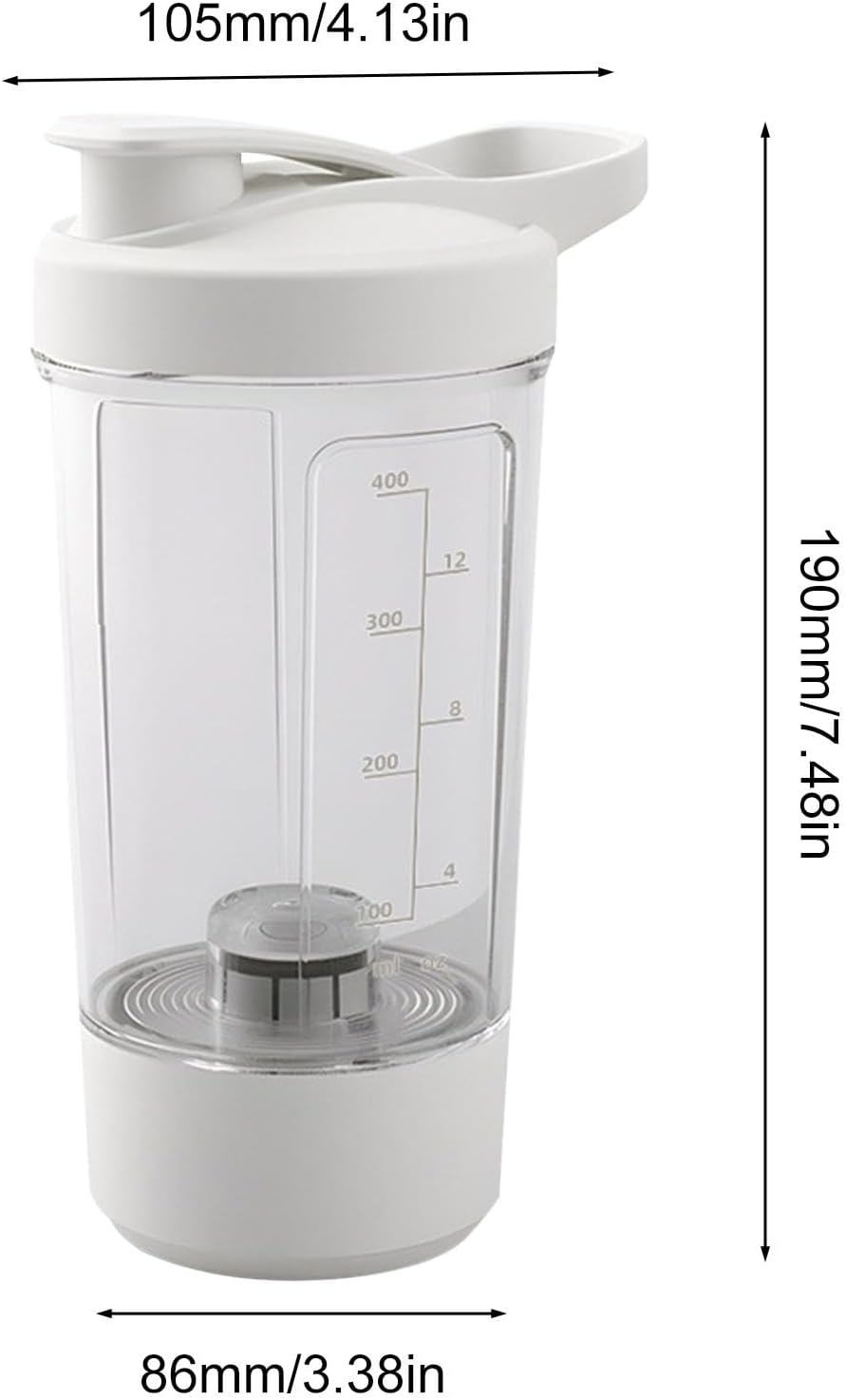 Protein Shaker Bottle Electric | Safety Clear High-Speed Electric Shaker Bottle | Rechargeable Multifunctional Shaker Cups, Drinking Bottle for Smooth Protein Blends