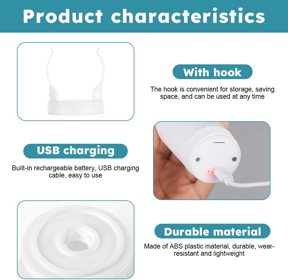Electric Cleaning Brush, Household Cleaning Device, Wireless Power Spin Scrubber with 6 Brush Heads, Rotary Scrubber for Cleaning Tiles, Kitchen and Tyres