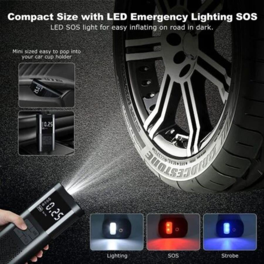 Portable Tire Inflator | 150 PSI Cordless Air Compressor