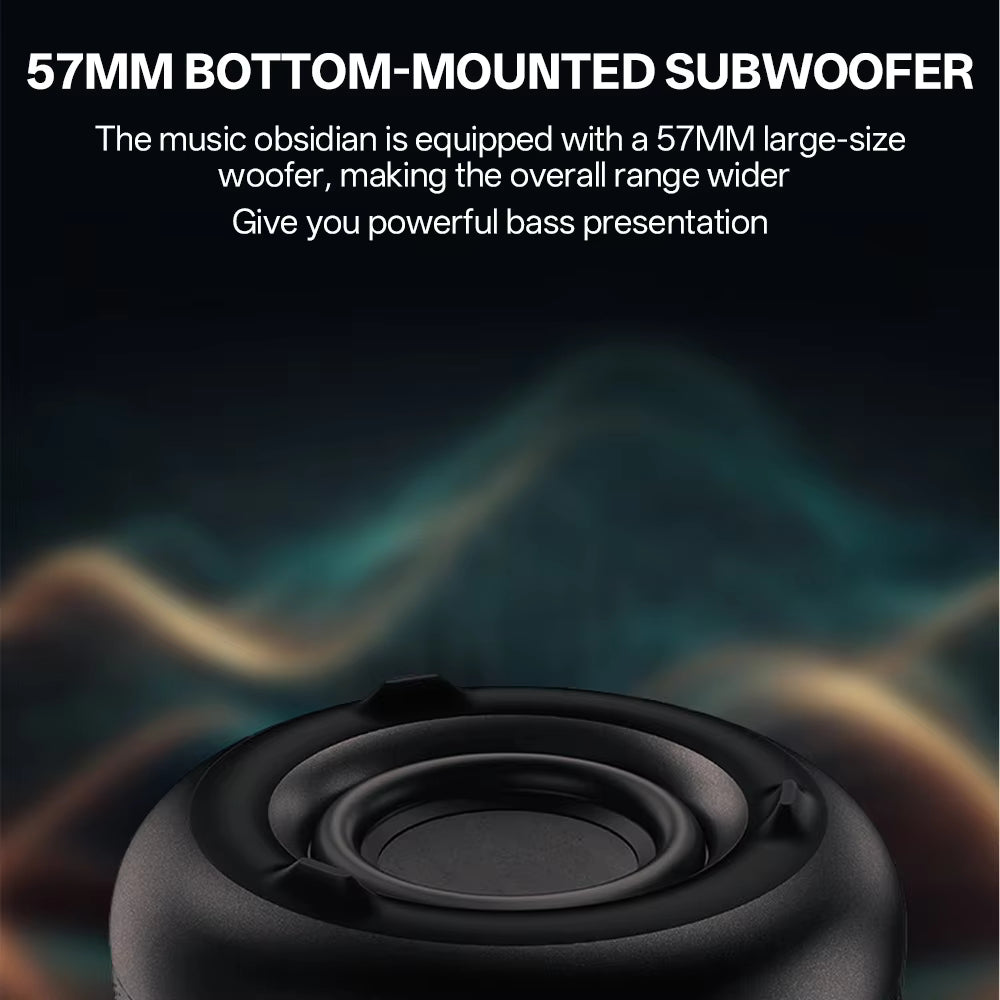 Glaze 4 Light Atmosphere Bluetooth Speaker Home Computer Small Heavy Bass Home Transparent