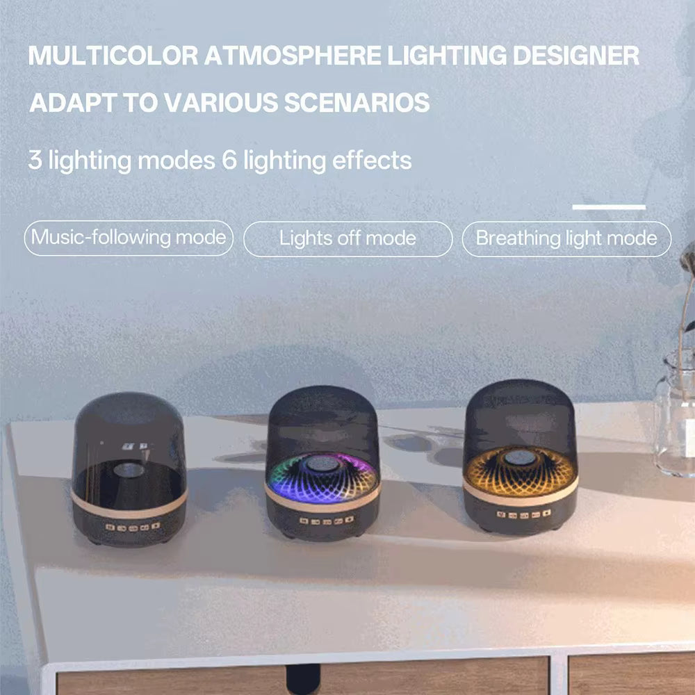Glaze 4 Light Atmosphere Bluetooth Speaker Home Computer Small Heavy Bass Home Transparent