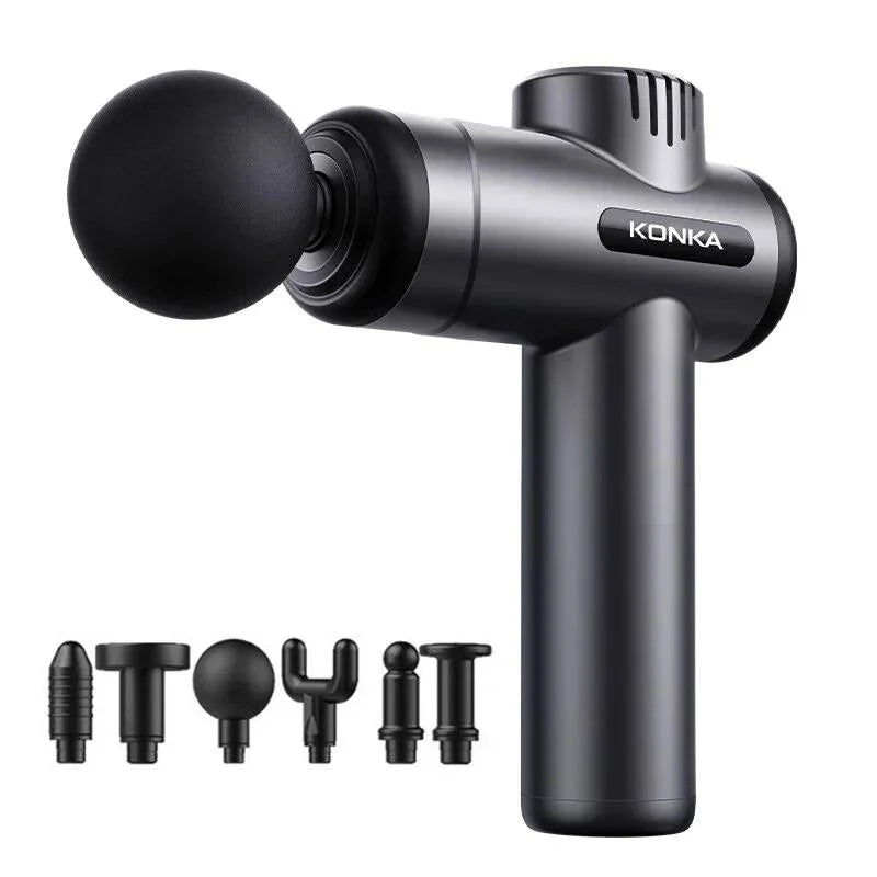 Massage Gun with 6 Heads & Adjustable Speed Settings