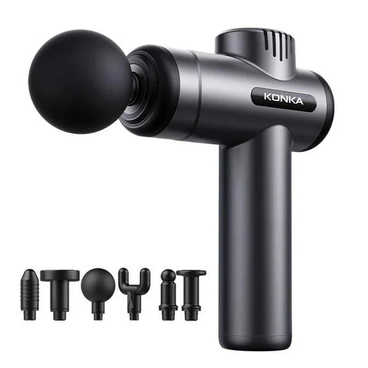 Massage Gun with 6 Heads & Adjustable Speed Settings
